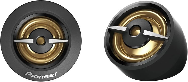 Pioneer 450W Max 100W Sine Wave Tweeter Set of 2 Speakers with Angled Mount Adapter - Image 1